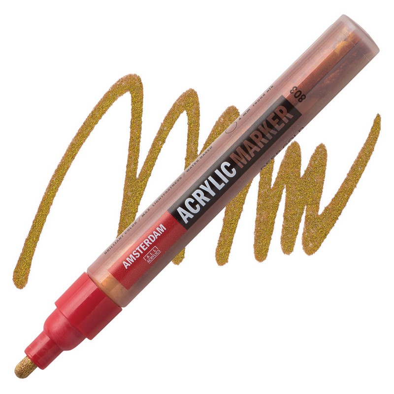 AMSTERDAM Acrylic Marker 4mm, 803 deep gold