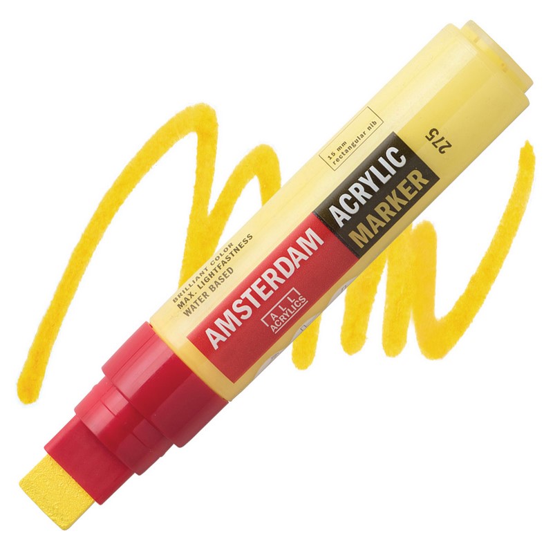 AMSTERDAM Acrylic Marker 15mm, 275 primary yellow