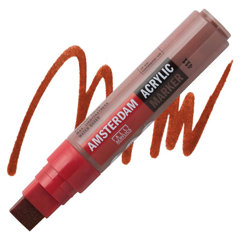 AMSTERDAM Acrylic Marker 15mm, 411 burnt sienna