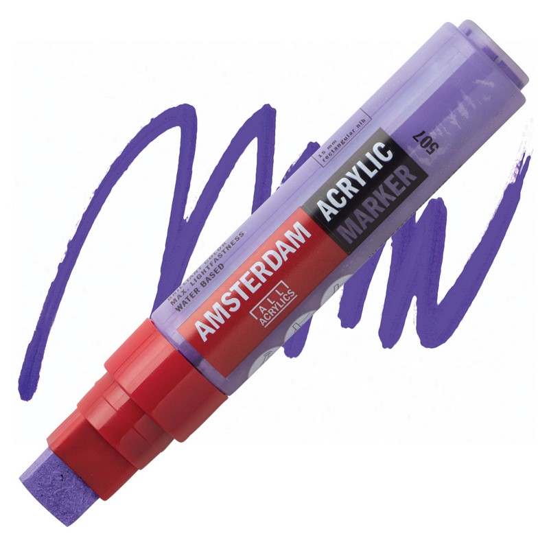 AMSTERDAM Acrylic Marker 15mm, 507 ultramarine violet