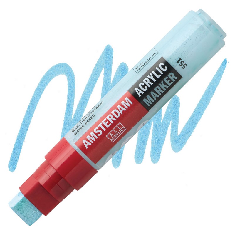 AMSTERDAM Acrylic Marker 15mm, 551 sky blue light