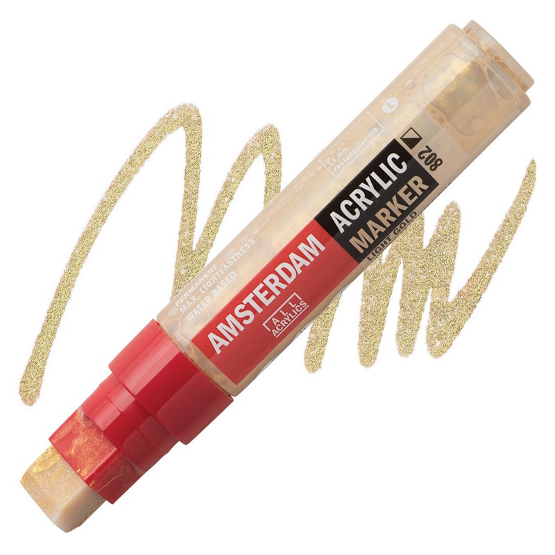 AMSTERDAM Acrylic Marker 15mm, 802 light gold