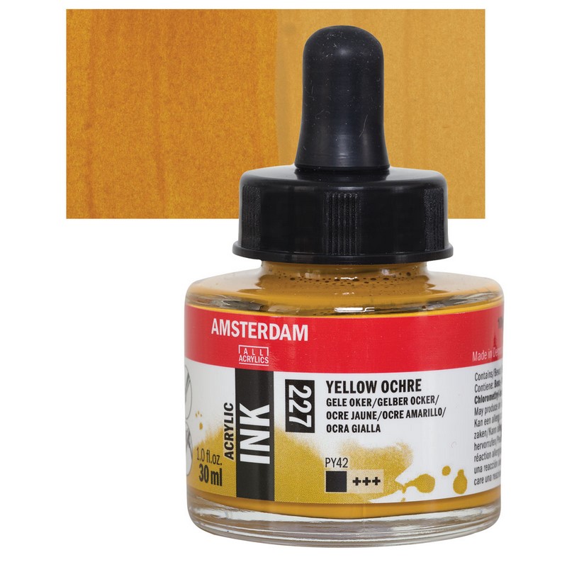 AMSTERDAM Acrylic Ink 30ml, 227 yellow ochre