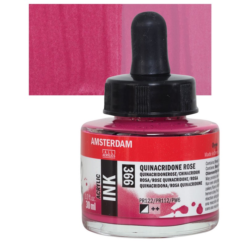 AMSTERDAM Acrylic Ink 30ml, 366 quinacridone red