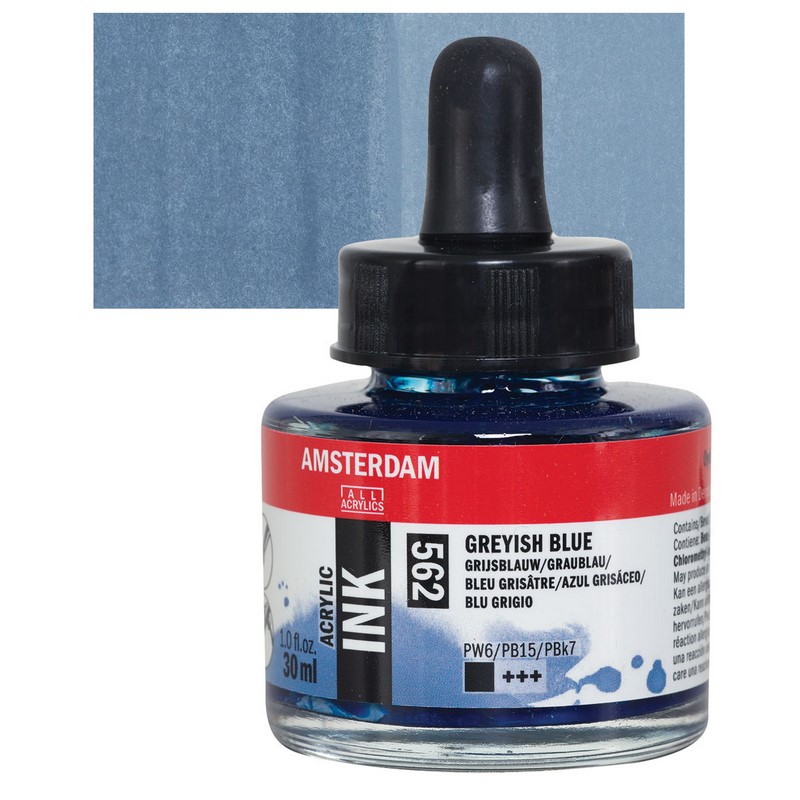 AMSTERDAM Acrylic Ink 30ml, 562 greyish blue