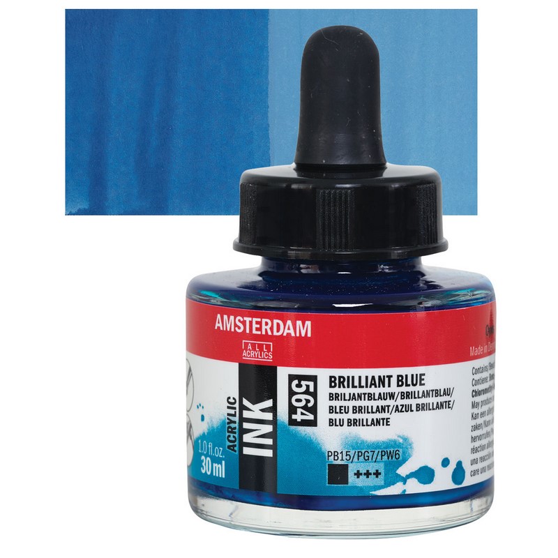 AMSTERDAM Acrylic Ink 30ml, 564 brilliant blue
