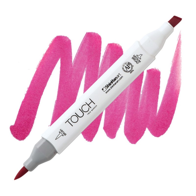 Lihová fixa TOUCH oboustranná Brush & Chisel, RP292 Magenta deep