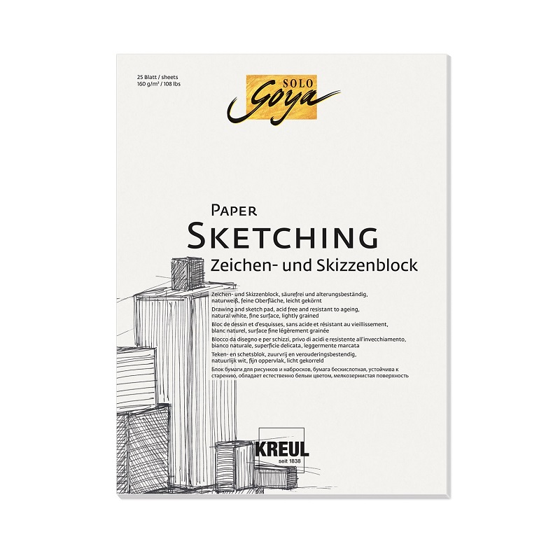 KREUL Blok SOLO GOYA skicovací 24x32cm 160g, 25 listů