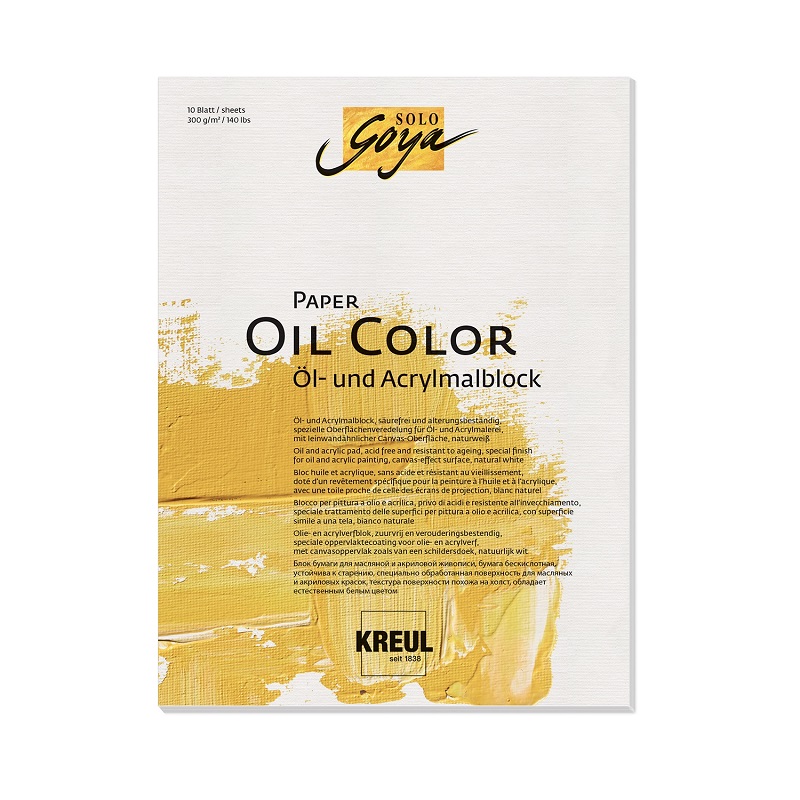 KREUL Blok SOLO GOYA pro olejové barvy 24x32cm 300g, 10 listů