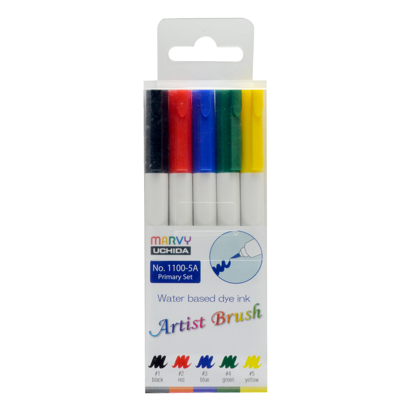 MARVY Artist Brush, sada 5ks Primary