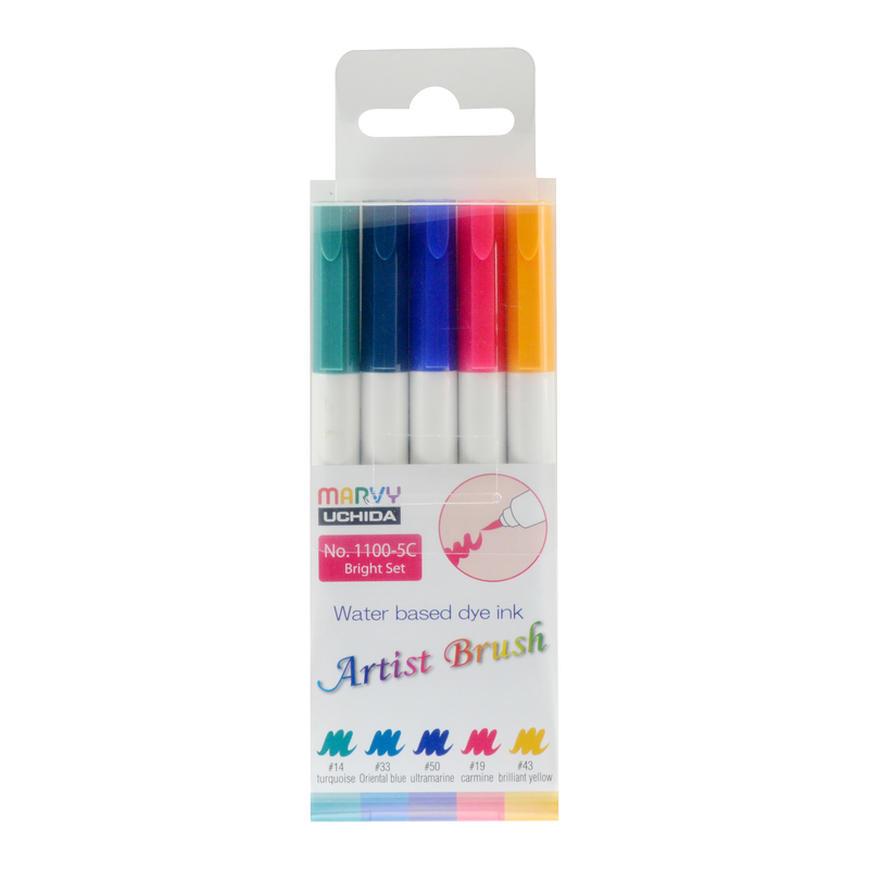 MARVY Artist Brush, sada 5ks Bright