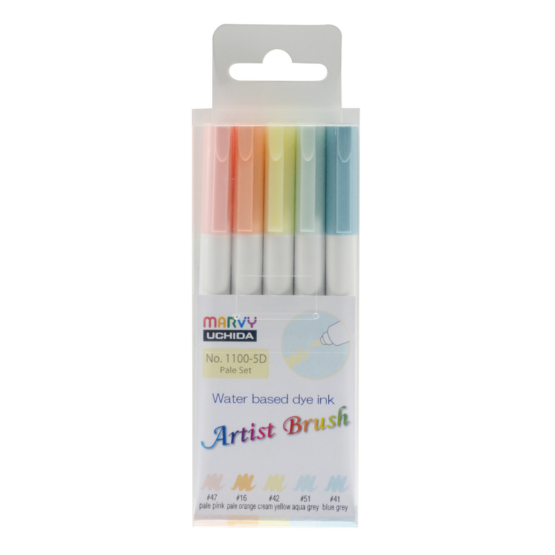 MARVY Artist Brush, sada 5ks Pale