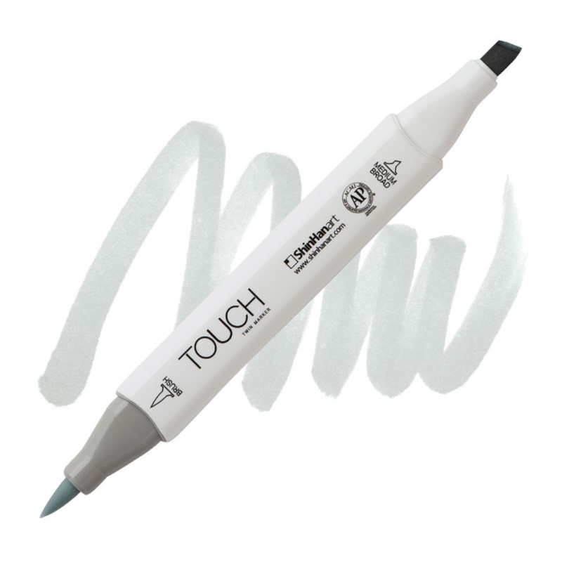 Lihová fixa TOUCH oboustranná Brush & Chisel, GG1 Green grey