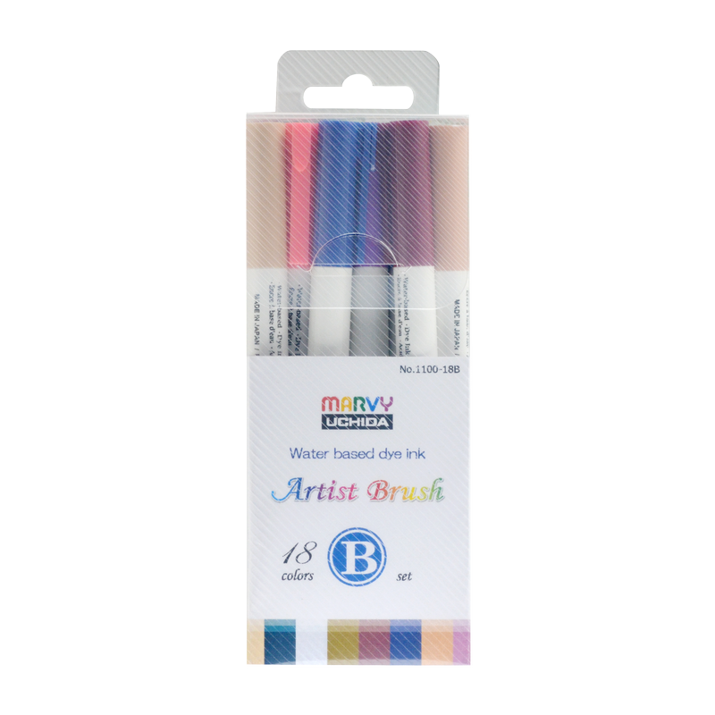 MARVY Artist Brush, sada 18ks sekundární B