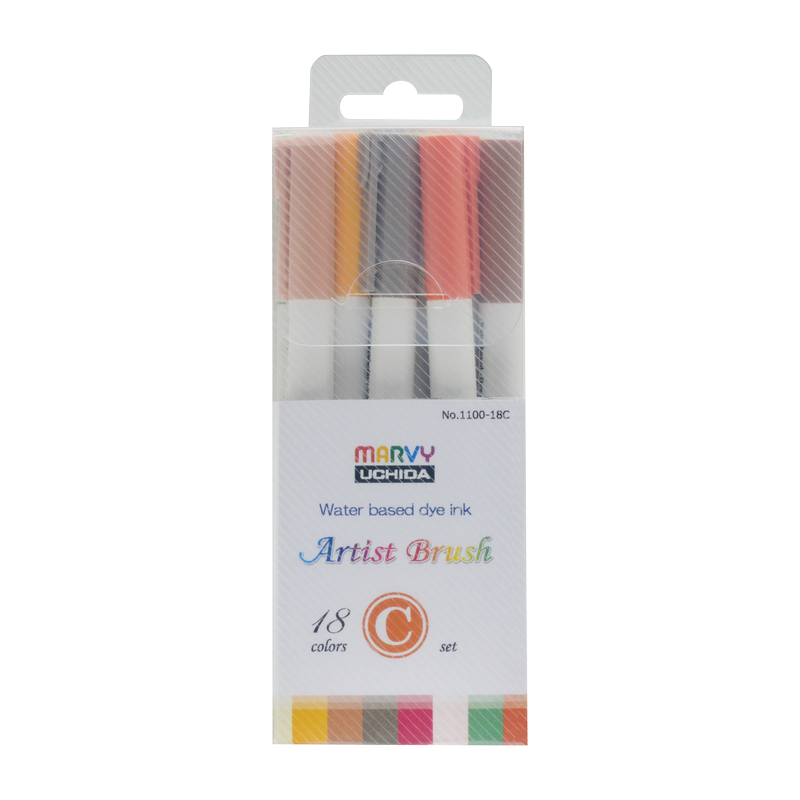 MARVY Artist Brush, sada 18ks přírodní C