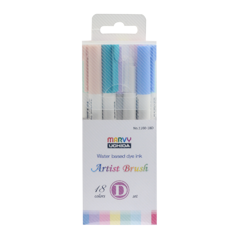 MARVY Artist Brush, sada 18ks pastelové D