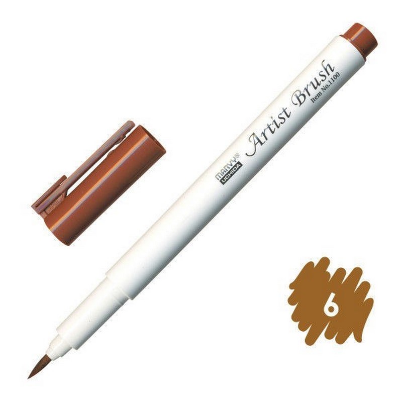 MARVY Artist Brush 6 BROWN
