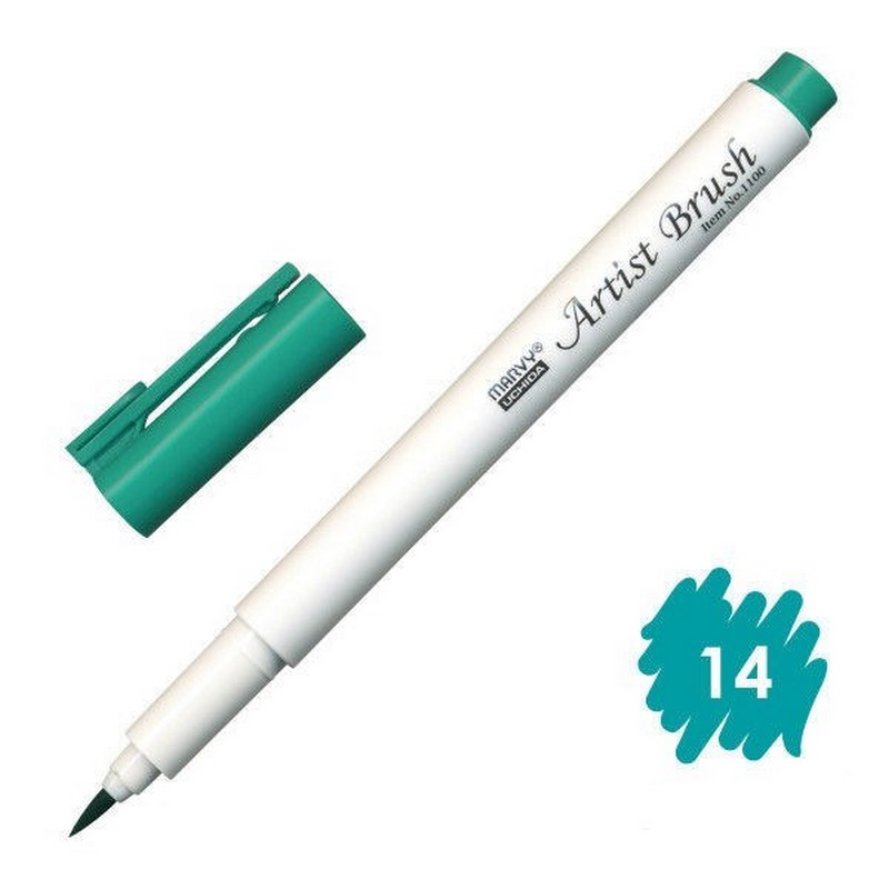 MARVY Artist Brush 14 TURQUOISE