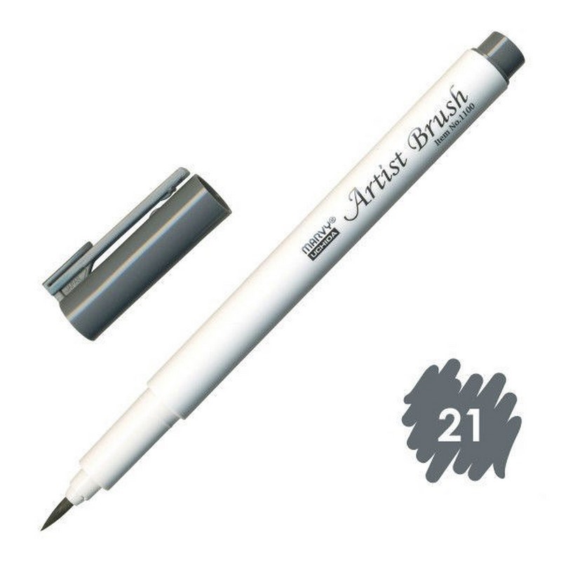 MARVY Artist Brush 21 DARK GREY