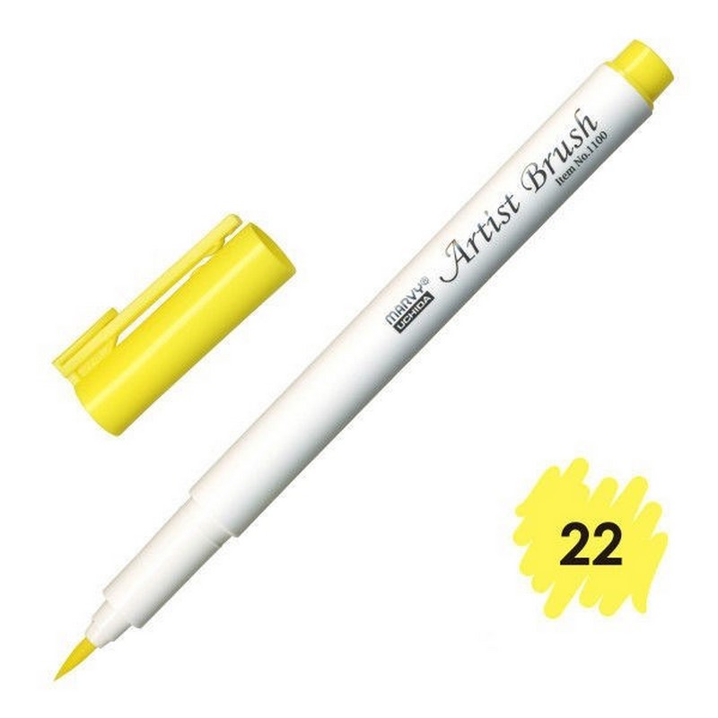 MARVY Artist Brush 22 LEMON YELLOW