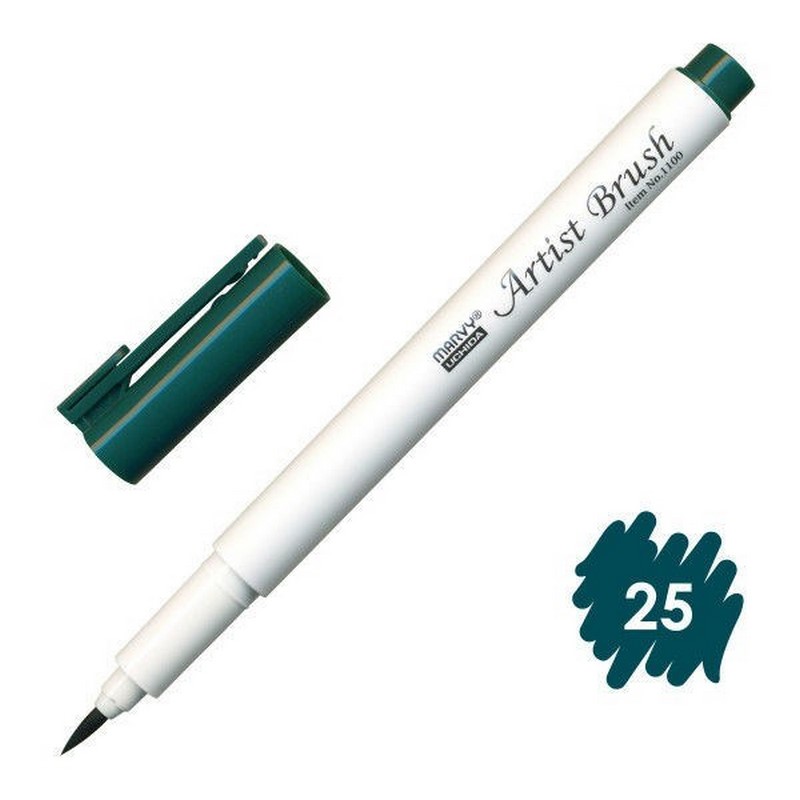 MARVY Artist Brush 25 BOTTLE GREEN