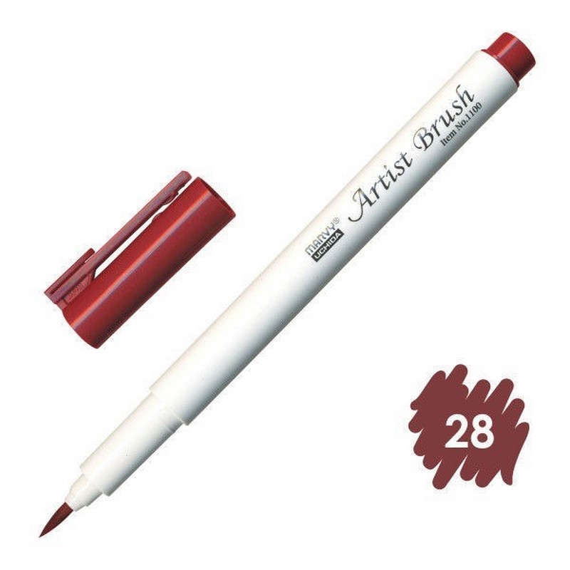 MARVY Artist Brush 28 ENGLISH RED