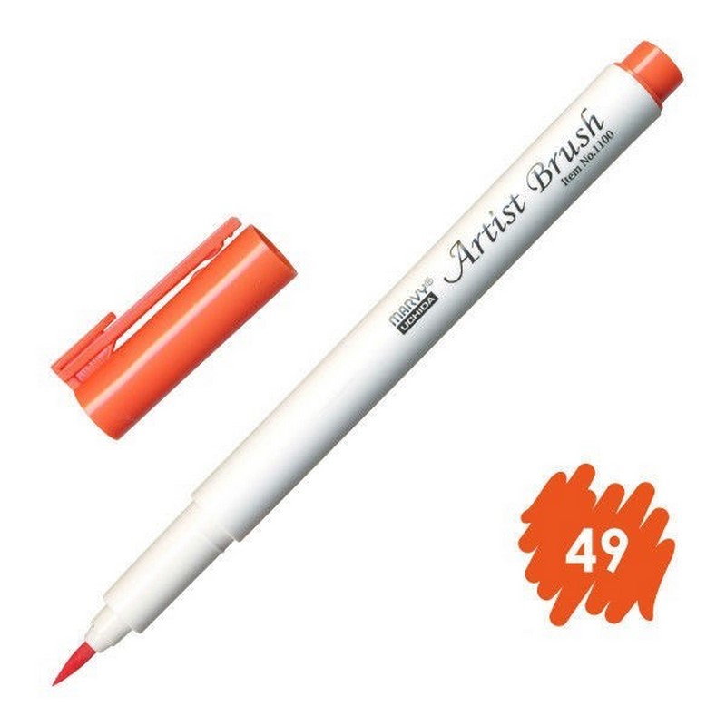 MARVY Artist Brush 49 VERMILION