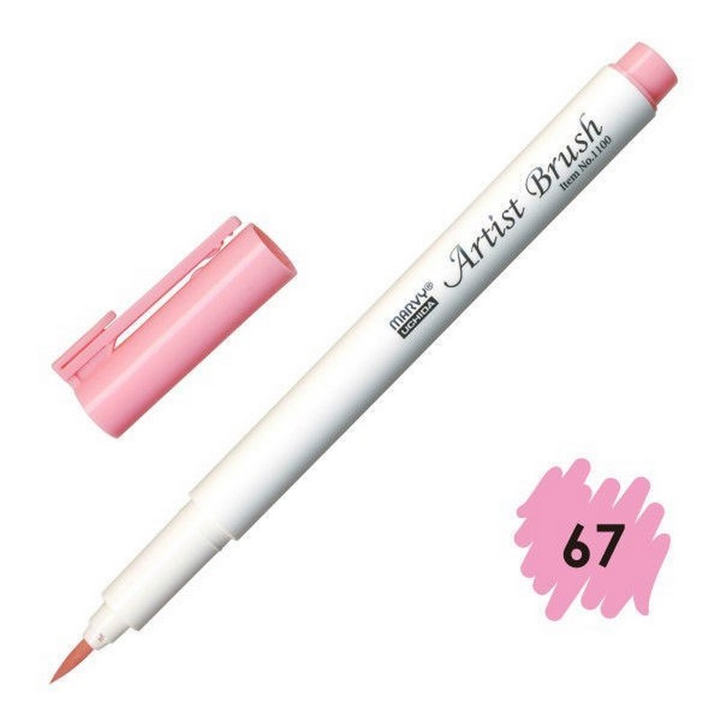 MARVY Artist Brush 67 BUBLE GUM PINK