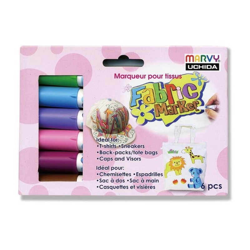 MARVY na textil M560, sada 6ks květinové