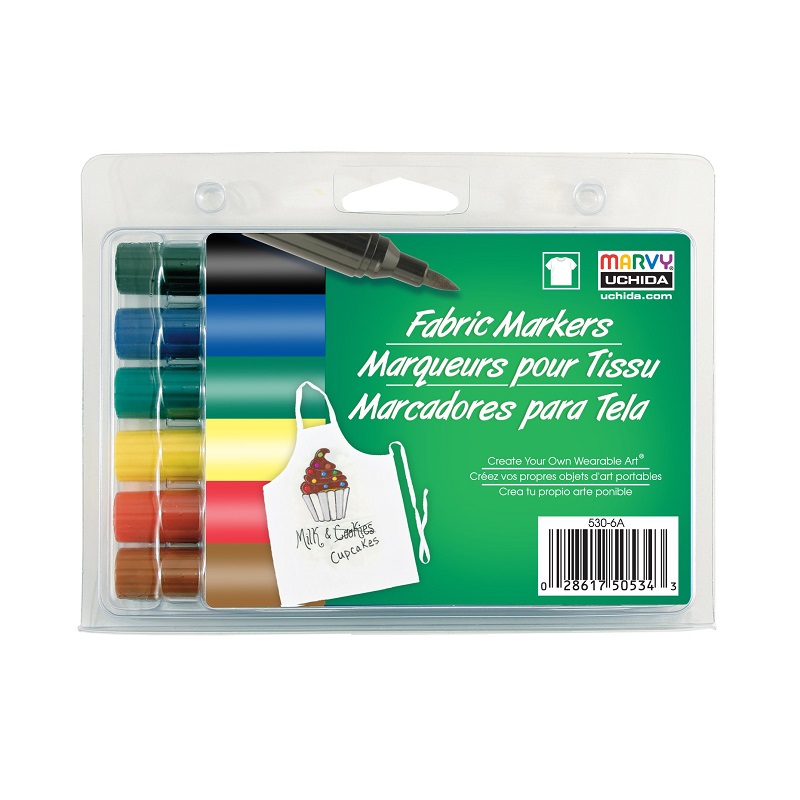 MARVY na textil M530, sada 6ks základní