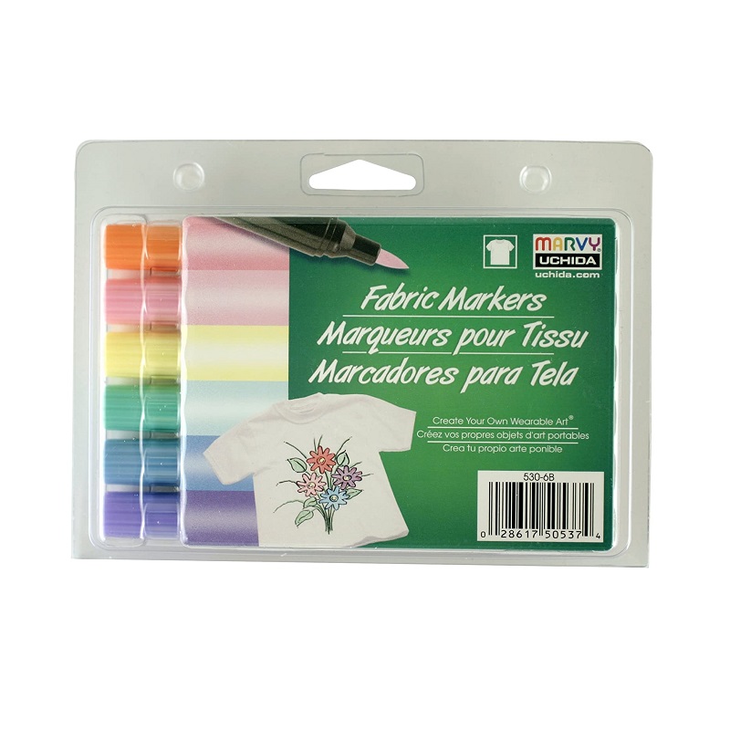 MARVY na textil M530, sada 6ks pastelové