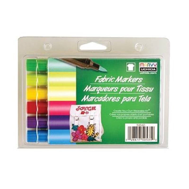 MARVY na textil M530, sada 6ks oslnivé