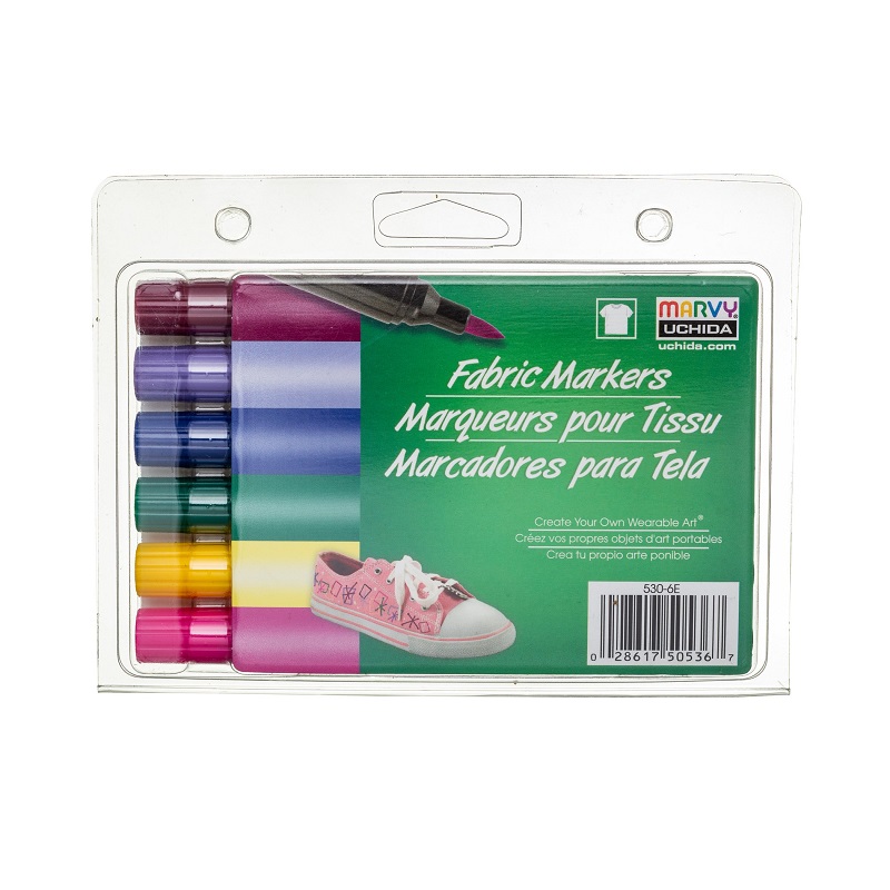 MARVY na textil M530, sada 6ks zářivé