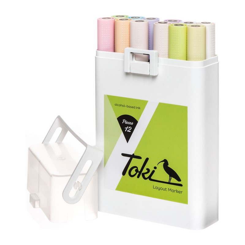 TOKI Marker sada 12ks, pastelové