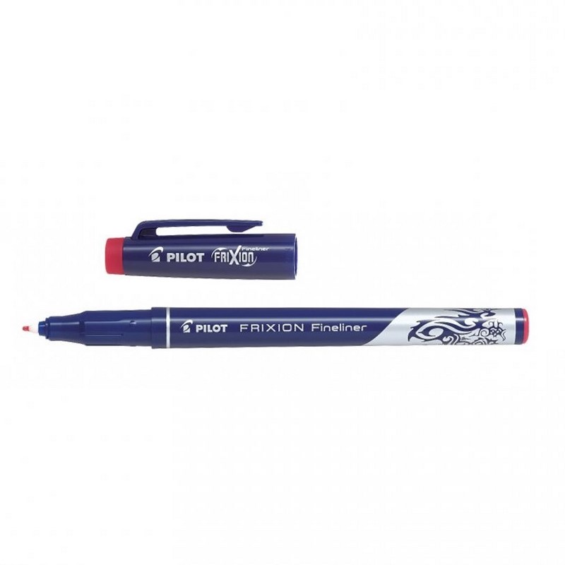 PILOT gumovací FriXion Fineliner 0,45mm, červený