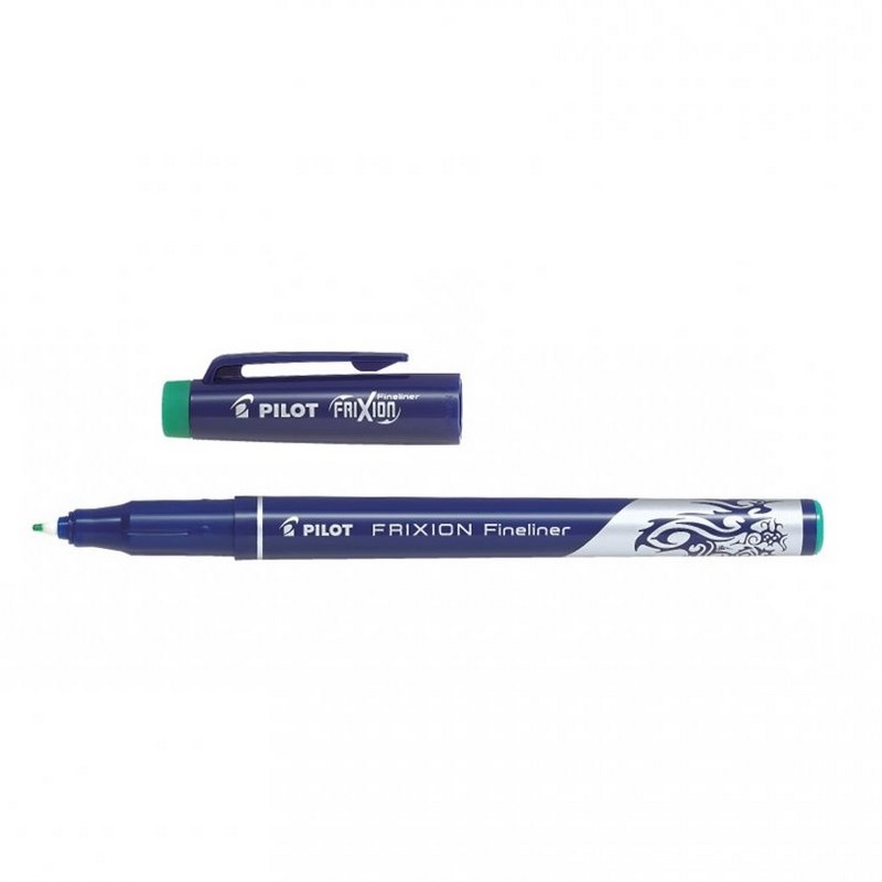 PILOT gumovací FriXion Fineliner 0,45mm, zelený