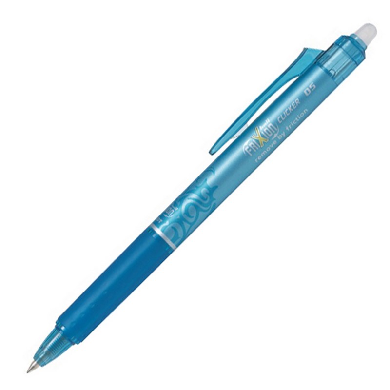 Gumovací pero PILOT FriXion Clicker 05, modré světlé