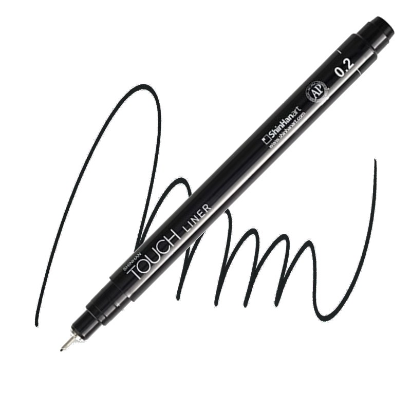 Technický liner TOUCH černý 0,2mm