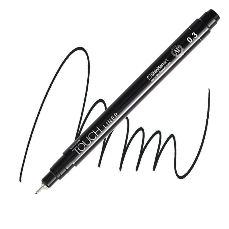 Technický liner TOUCH černý 0,3mm