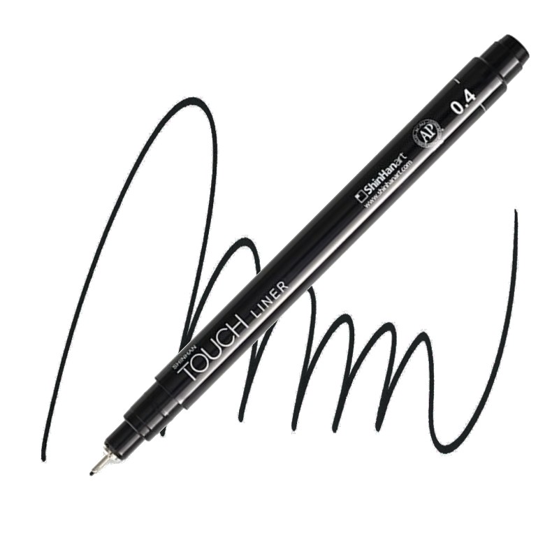 Technický liner TOUCH černý 0,4mm