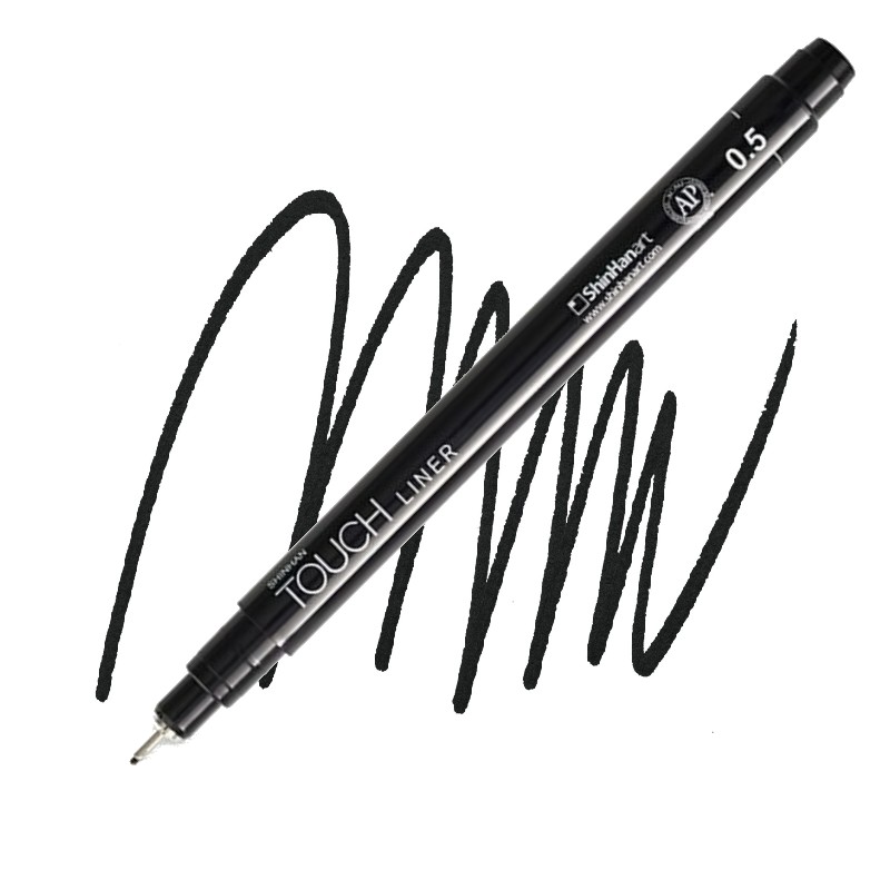 Technický liner TOUCH černý 0,5mm