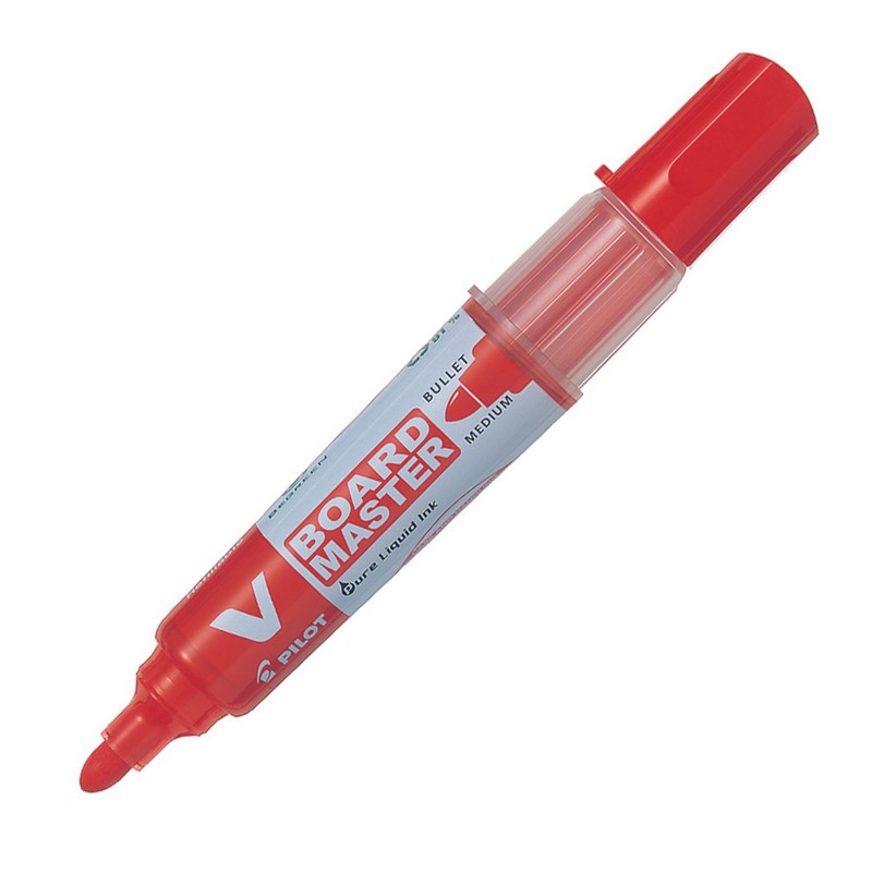 PILOT V-Board Master Medium kulatý, červený