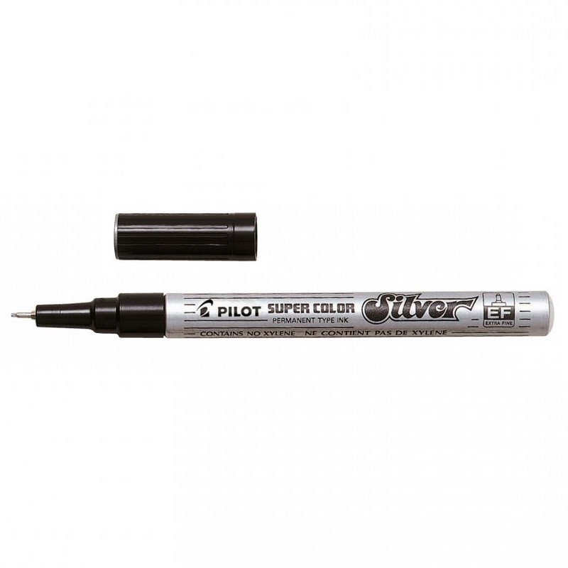 PILOT lakový Super Color Extra Fine, stříbrný
