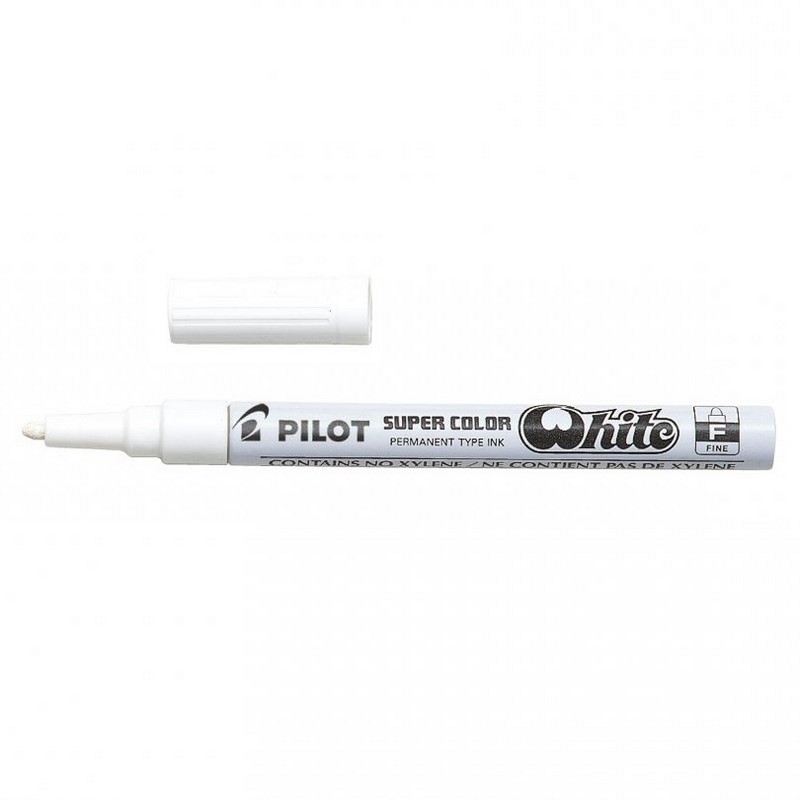 PILOT lakový Super Color Fine, bílý