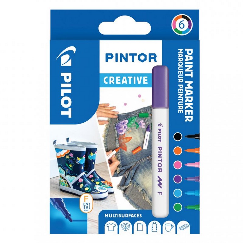 PILOT Pintor akrylová sada 6ks F, Creative