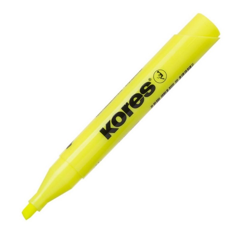 KORES zvýrazňovač High Liner PLUS, žlutý