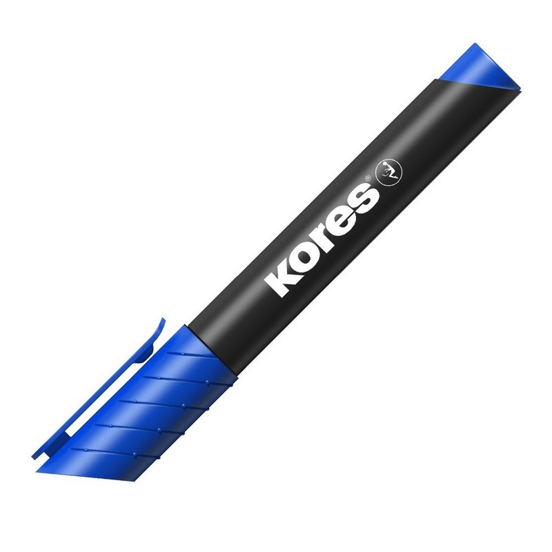 KORES permanentní K-Marker kulatý, modrý