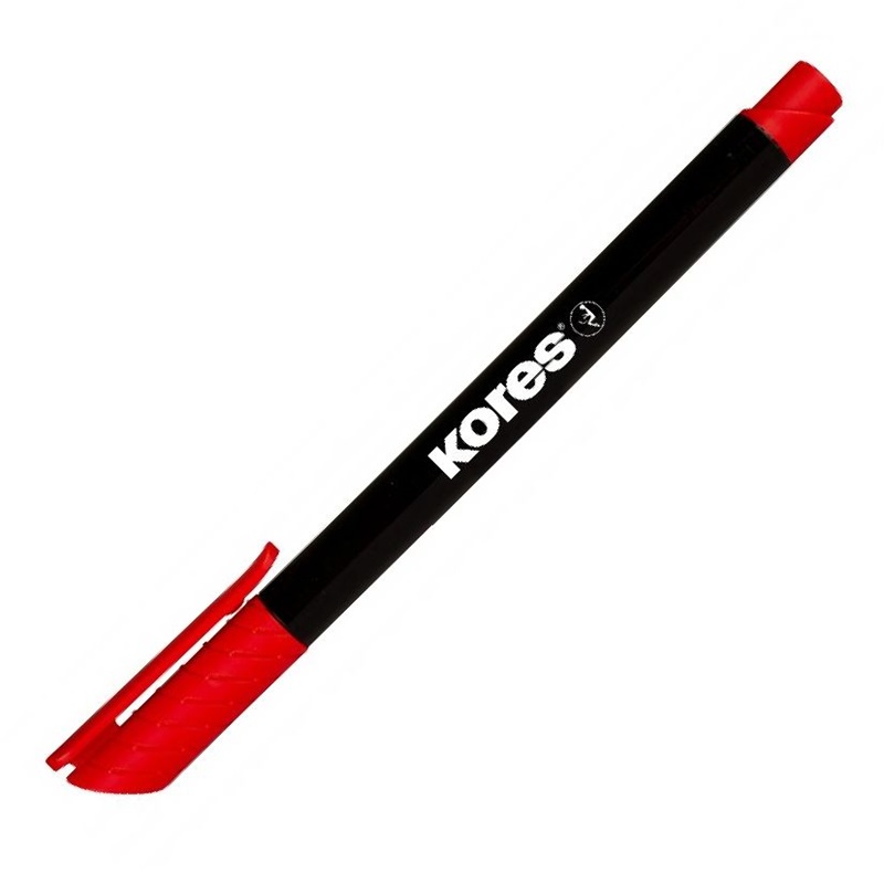 KORES permanentní K-Marker tenký, červený