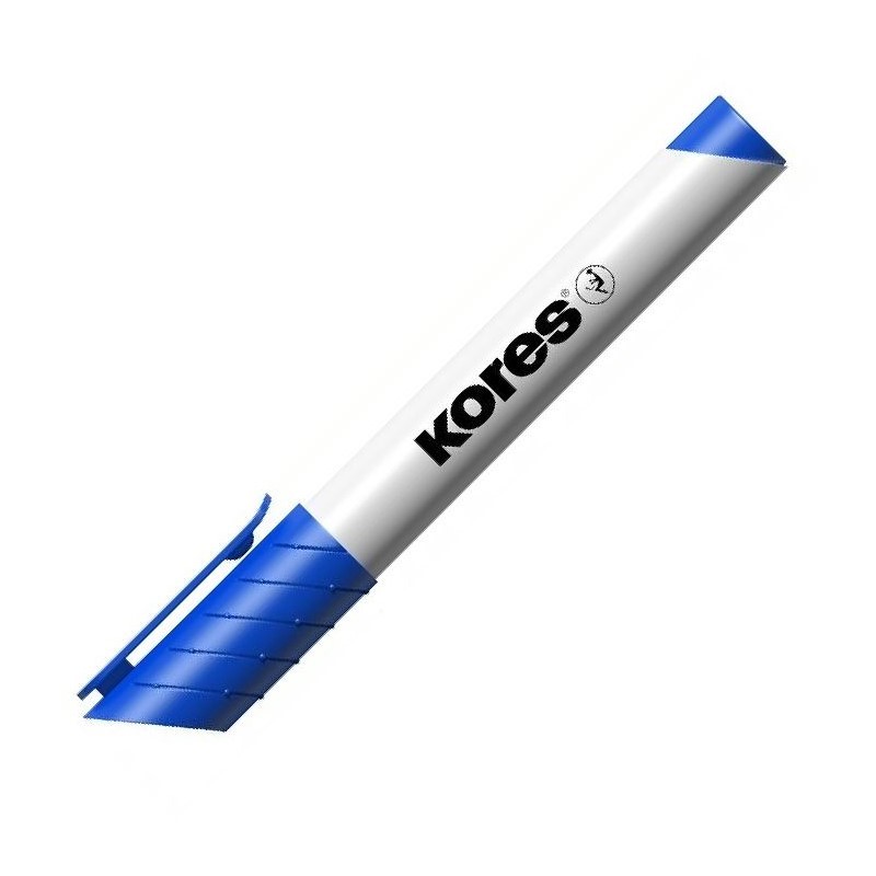 KORES popisovač na bílé tabule K-Marker kulatý, modrý