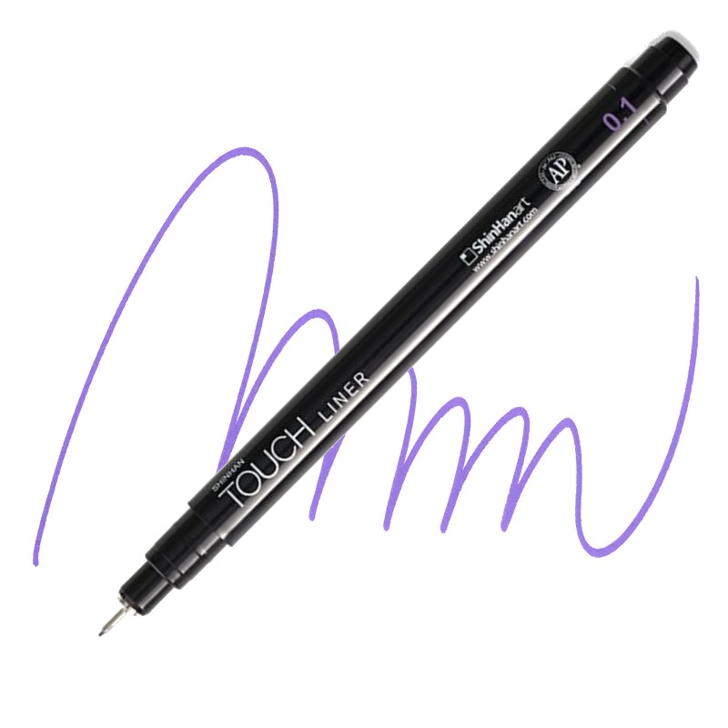 Technický liner TOUCH fialový 0,1mm
